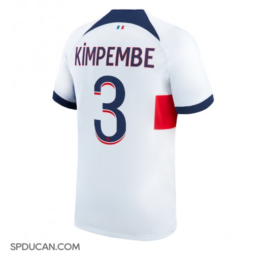 Muški Nogometni Dres Paris Saint-Germain Presnel Kimpembe #3 Gostujuci 2023-24 Kratak Rukav